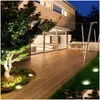 Zonnemuurlampen aangedreven grondlicht Waterdicht Tuinpad Deck met 8 LEDS LAMP VOOR HOME GARD OP RIJD LAWN ROAD DRAP Lever Dh51y