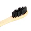 Diş fırçası yetişkin çevre koruma bambu diş fırçası vegan ürünü siyah gökkuşağı mantar fiber ağız bakım takım elbise 5 10 adet 0312