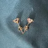 Stud Custom 100% 18k Goldcolor VVS1 Round Moissanite örhängen för kvinnor Fina smycken GRA Ear Studs Födelsedagspresent4362819