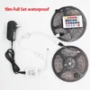 DHL impermeabile 3528 RGB CW WW 5M 300 Lighting Lighting Light Strip 44 Tasti IR Remote Controller + 12V 2A Alimentazione