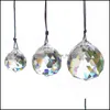 30Mm Crystal Ball Prisms Pendant Faceted Glass Ceiling Lamp Lighting Hanging Chandelier Drop Beads Wedding Decor Delivery 2021 Arts Crafts