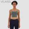 여성용 스포츠 브라 탑 요가 복장 섹시한 캐미솔 프레임 땀 흡수 통기성 피트니스 착용 VELAFEEL