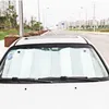 1 قطعة السيارة الخلفية نافذة الزجاج الأمامي ظلة الجبهة uv حماية عاكس الظل ل Windows يغطي الشمس قناع الفضة 130 * 60cm