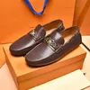 A1 2022 Luxury Genuine Leather Flats Italian Penny Loafers Men Shoes Casual Moccasins Slip On Mens Driving Shoe Designer Size US 6.5-12