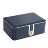 Jewelry Box Double Layer Portable Organizer Ring Travel Watch Leather Display Storage Case For Earrings Necklace 220617