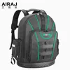 AIRAJ Tool Sac à dos Sac étanche Sac à dos de rangement en caoutchouc avec plusieurs poches adaptées au sac d'électricien Y200324