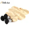 1B613 Ombre Blond Body Wave Human Hair Bunds Dark Roots Full Head Virgin Straight Hair Extensions Weft 3PCSlot 11a Top Grade4858348