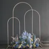 Grand Event Party Decoration 3pcs/Lot Wedding Arches Iron Pipe Gold Black N-formad Flower Stands Metal Props Backdrop Artificial Decorations