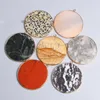 Pendant Necklaces Natural Round Agates Picture Stone Charm For Necklace Redstone Dalmation Pendants Jewelry Making 51mm WholesalePendant