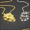 Collane con ciondolo Collana Skl Catena a maglie da uomo Hip Hop Senza collo Vintage Colar Mascino Dance Jewlery Drop Delivery 2021 Pendenti con gioielli Dhanw