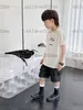 2022SS Highend White Color T Shirts Brand Tshirts Kids Desigengener Boy Summer Pra Classic Clothing Tees Girls Tops Storlek 1001609957382