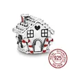 Lüks s925 Gümüş Boncuk Charms Boncuklu Bayanlar Kahve Fincanı Kardan Adam Moda Kolye Orijinal Fit Pandora Bilezik DIY Bayanlar Takı Noel Hediyesi