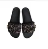 Designer Slides Satin Sandals Sandals Donne cursori pantofole Scarpe scarponi rosa scintillanti scenici a banda larga con tappo d'oro e cottore
