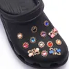 Бренд-дизайнер Croc Charms Accessories Bling Rhinestone Girl Gift For Clog Shoe Decoration