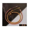 Urok bransolety mężczyźni Złoto spersonalizowane kobiety nieskończoność Rose 18K Bransoletka Hjewelry Drop dostawa biżuteria dhhvi