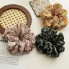 Scrunchies de cabelo de tamanho grande anéis de cabelo laços de borracha elástica bandas de cabelo floral portador feminino