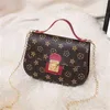 10PCS/DHL PU Leather Handbag Girls Desingers Chain Bag Saddle bags Crossbody Fanny Pack Flip Purses Tik Tok Style Designers Tote Mini