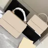 High quality gold buckle bag designer size Lingge handbag craft chain bag leather texture women's One Shoulder Messenger Bags Large Capacity