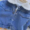 Piumino Primavera Inverno Bambini Giacca di jeans Neonati maschi Cappotto caldo Moda Bambini Capispalla Bambino Vestiti per neonati 220826