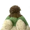 BomHCS Crochet Handmade Knitted Pompom Ball Beanie Braided Winter Warm Hat 220817