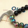 Le dernier design de bracelet à brins de perles trempées perlées est le meilleur bracelet rigide en titane