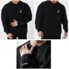 Men's Hoodies & Sweatshirts Muscle Brand Autumn Men's Loose Fitness Clothes Simple Solid Color Casual Training Sportswear Long Sleeve T-