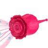 Il vibratore rosa per la vagina e il capezzolo stimola i giocattoli vibranti del punto G che succhiano il clitoride per le donne