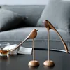 Ornements danois bijoux sculpture jeu en bois marionnette de style nordique caractéristiques d'ameublement oiseau en bois 201210