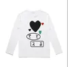 Gioca a felpe con cappuccio da uomo firmate moda pullover con stemma a cuore abbigliamento alla moda in cotone