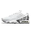 2024 billiger tn plus 3 abgestimmte Laufschuhe des Chaussure Männer Frauen Laser Blue Aqua Volt Triple White Grey Light Bone Yellow Herren Trainer tns Outdoor-Sport-Sneaker