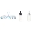 Hangers & Racks 1 Pcs 32-Clip Round Rough Foldable Underwear Drying Rack 2 Squeeze Bottle Plastic Condiment Dispenser