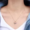 Pendant Necklaces Delicate Small Love Heart Necklace For Women Mix Color Zircon Gold Plated Choker Lovers Gift Party Fashion JewelryPendant