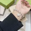 2023 Designer New Fashion jewelry Kmx. Gujia 925 silver love Star female fashion couple letter double Bracelet trend