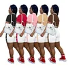 2022 Дизайнерские женские спортивные спортивные пластинки набор с коротким рукавом кардиган и белые шорты бейсбольная форма