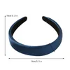 Fashion Women Thick Sponge Velvet Headband Ladies Hair Hoop DIY Satin Covered Soft Hairband Hair Accessories