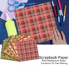 Gift Wrap Scrapbook Paper Pad 24 Sheets Craft Cardstock 12 slags mönster Scrapbooking leveranser personliga utsökta retro-stil Vintgi