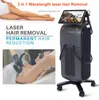 Skönhetsutrustning 808nm Diode Laser Hårborttagningsmaskin med pekskärm 2 Handtag Salong Spa Använd CE -godkänd depileringsenhet