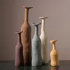 Vazen moderne creatieve keramische bloem vaas minimalistische morandi gekleurde decoratie woonkamer woning decor Noordse sculptuur kunst ornamentenvases