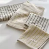 Towel Retro Pinstripe 100% Combed Cotton Yarn-Dyed Craft Embroidered Jacquard Bathroom Skin-Friendly Face For Kids