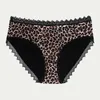 Menstrual Period Panties 4 Layers Bamboo Leak Proof Sexy Leopard Women Underwear Waterproof Physiological Briefs Lingerie 220511