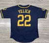 NOWOŚĆ Custom S-4xl Men Women Youth Christian Yelich Baseball Jerseys Sal Frelick Milwaukee Willy Adames Brewers Luis Urias Contreras Rowdy Tellez Corbin Burnes