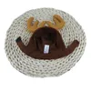 Chien chat chapeau en peluche réglable Elk Antler casquette noël beaux chapeaux pour chien chat chapeaux décoration de noël fournitures pour animaux de compagnie