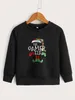 Peuter jongens kerstdruk sweatshirt ze