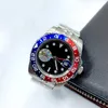 Montres pour hommes 40mm montre mécanique automatique en acier inoxydable bleu noir céramique saphir montres montre de luxe