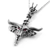 Pendant Necklaces BUDROVKY Pentagram Goat Head Necklace Amulet Sabbatic Occult Red Eye For Women Men Fashion Jewelry Collar Choker4996802