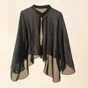 Koreanska solid kvinnors halsduk Solkläder sommarstrandhandduk Cardigan Air Conditioned Room Cloak Chiffon Transparent Sunscreen Shawl V15