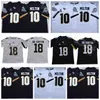 Chen37 College Football UCF Knights Trikot 18 Shaquem Griffin 10 McKenzie Milton University Uniform Team Schwarz Weiß Auswärts genäht Top Qualität