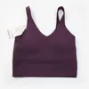 Lu-088 Vrouwen Sport Yoga Beha Sexy Tank Top Strakke Yoga Vest Met Borst Pad Geen Boterachtige Zachte Atletische Fitness kleden Custom Logo