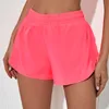 LU-0160 Womens Yoga Outfits High Waist Shorts Exercise Sportswear Short Pants Gym Fitness Wear Girls Running Elastic Trainer Adult Lined xdgfch
