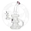 8,5 pouces dab rig recycleur Bong en verre Narguilé Fumer Pipe à eau Tabac Shisha Cool Bongs Pipe à fumée Plates-formes pétrolières 14,4 mm Bols tuyaux